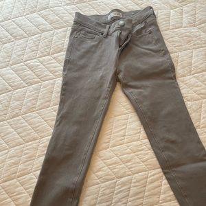 Loft 00 P stretchy light grey skinny jeans